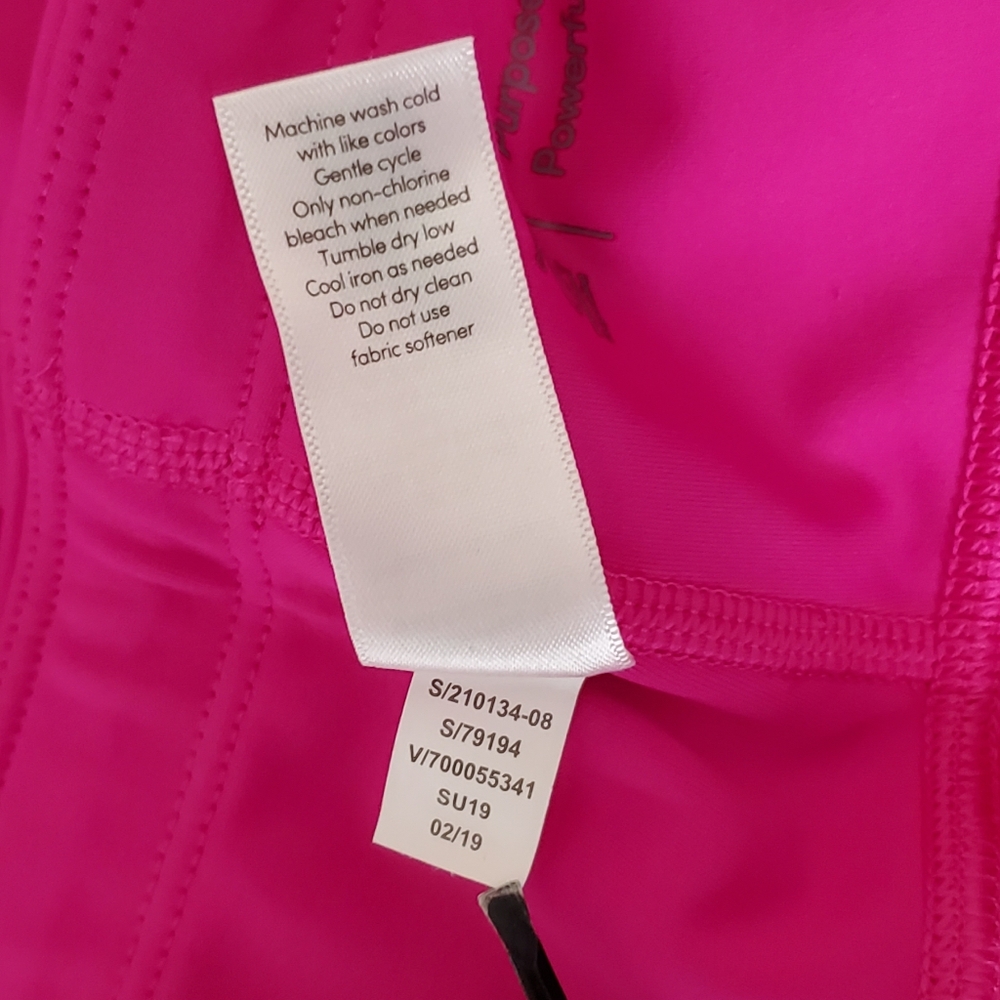 ◇◇ Athleta Mesh Power Contender Capri Leggings Electric Fuschia Size Size Small - Picture 12 of 12
